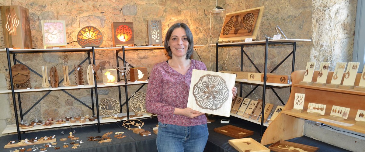 Salles-la-Source. Corinne Bouloc, l’art du bois chantourné
