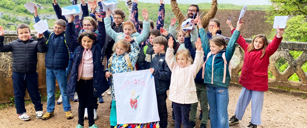 Marcillac-Vallon. Le patronage Sainte-Foy  en sortie à Rocamadour