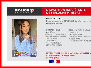 Disparition inquiétante d'Inès, 15 ans : la police recherche la jeune adolescente, introuvable depuis 10 jours