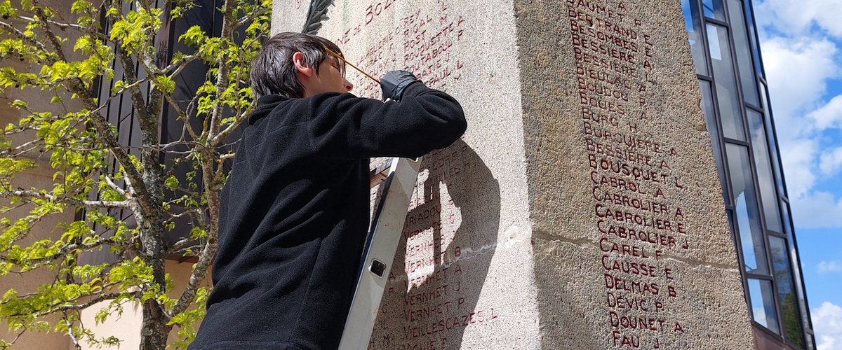 Ce monument aux morts érigé en 1920 en Aveyron a été remis à neuf