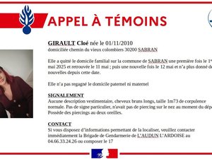 Disparition inquiétante : après avoir fugué et été retrouvée, la jeune Cloé, 15 ans, est à nouveau recherchée depuis onze jours