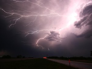 CARTE. Orages, grêle et risque de 