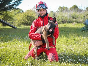 Une adorable nouvelle recrue chez les pompiers de l'Aveyron avec la mission cruciale de sauver des vies