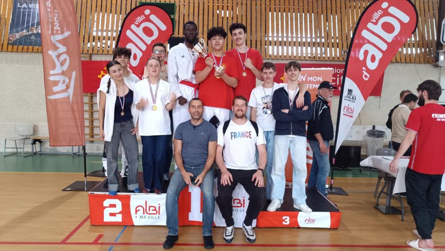 PLuie de médailles pour les licenciés du Taekwondo Rodez à l'Open d'Albi.