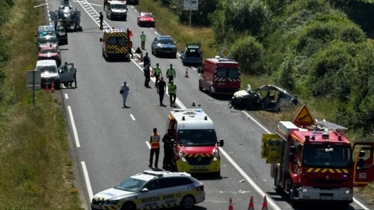 EN IMAGES. Aveyron : grave accident en cours à Pont-de-Salars, la RD 911 fermée à la circulation