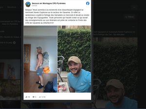 Disparition inquiétante : un randonneur espagnol n'est jamais arrivé au refuge où il devait faire étape dans les Pyrénées, un appel à témoins lancé