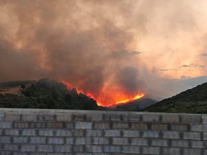 PHOTOS. Incendie de l'Aude : les impressionnantes images des renforts de l'Aveyron autour de Narbonne, où 2 000 hectares partent en fumée