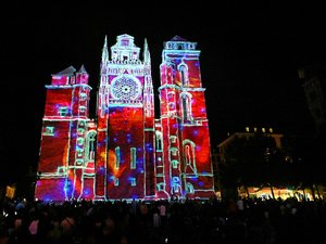 EN IMAGES. La cathédrale de Rodez sublimée par le spectacle son et lumière : une première réussie