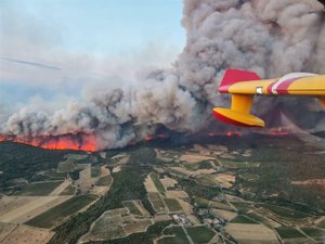 Incendie dans l'Aude : une femme décédée dans son habitation, 11 000 hectares ravagés par les flammes, le feu reste très actif