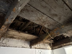 Ils éteignent l'incendie parti sous le toit de leur maison avant l'arrivée des pompiers mais ne peuvent éviter l'effondrement du plafond