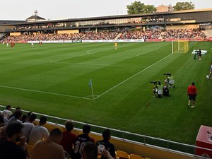 Football : entrée record et sous les yeux de Zizou pour Rodez dans son nouveau Paul-Lignon !