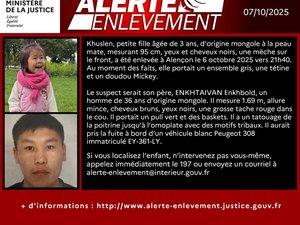 Alerte enlèvement : Khuslen, 3 ans, est activement recherchée après avoir été enlevée dans l'Orne