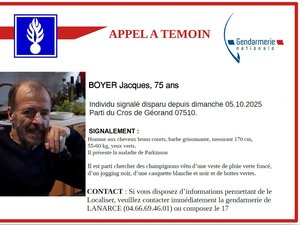Disparition inquiétante : une course contre la montre pour retrouver Jacques, atteint de la maladie de Parkinson, introuvable depuis quatre jours après être parti ramassé des champignons