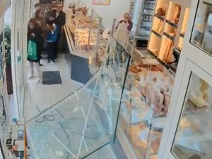 VIDEO. La chasse au sanglier dégénère en ville : l'animal défonce la vitrine d'une boulangerie en voulant échapper aux chiens