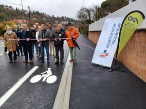"Livrée en temps et en heure", une voie ecolo pour satisfaire piétons, cyclistes et riverains dans cette ville de l'Aveyron
