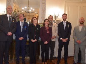 "J'éprouve de la fierté" : la promotion "Notre-Dame de Paris" honore en Aveyron cinq salariés de l'entreprise Vermorel