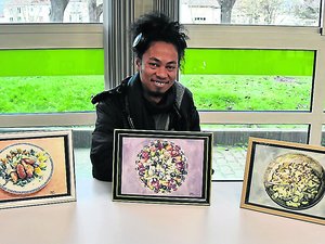 "J'aime la cuisine autant que le dessin" : Hachin dévoile ses dessins culinaires en couleur et ses aquarelles de chefs en Aveyron