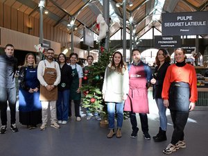 "Tout le monde joue le jeu !" Les halles de Rodez se mettent à l'heure de Noël