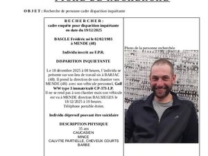 Disparition inquiétante : il se présente à son travail mais disparaît sur la route de son chantier