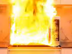 Il met un plat recouvert de papier alu dans le micro-ondes : il se brûle gravement, son chien meurt et les habitants de l'immeuble sont évacués