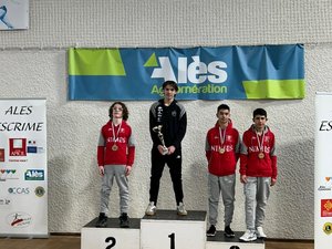 Galère slovaque et premières victoires de l'année pour les jeunes épéistes de l'Escrime Rodez Aveyron