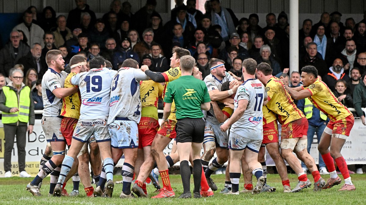 VIDEO. Rugby : engagement et mise aux poings lors de la victoire de Rodez à Decazeville ce dimanche