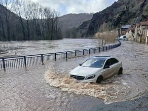 Tempête Nils : les images des inondations dans l'ouest de l'Aveyron, où les intempéries se sont présentées ce jeudi