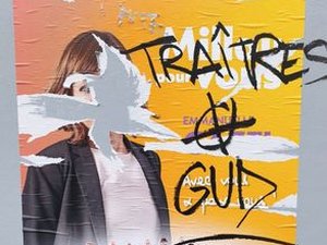 VIDÉO. Municipales 2026 : le GUD, groupuscule d'ultradroite dissous, tague une affiche de campagne d'Emmanuelle Gazel à Millau