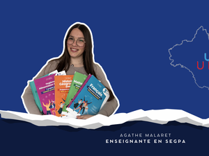 VIDÉO. Un jeune, un projet : Agathe Malaret enseigne l'école de la vie, elle est co-autrice d'une série de manuels scolaires pour un enseignement adapté
