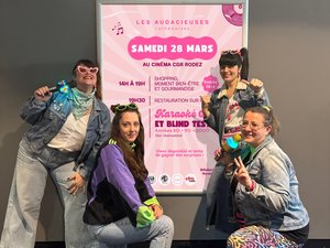 "Avec le bonus bon vivant", les Audacieuses lancent une soirée shopping karaoké au cinéma CGR de Rodez