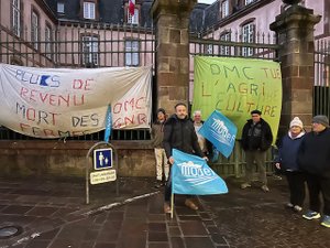"On ne se sent pas du tout aidés par l'État" : en Aveyron, une délégation du Modef en préfecture pour parler du prix des carburants