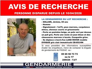 Disparition inquiétante en Occitanie : un sexagénaire porté disparu au volant de sa voiture depuis ce vendredi 10 avril