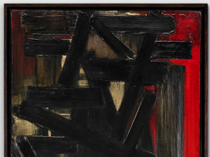 Le maître de l'outrenoir "ose un rouge" intense : un Soulages vendu chez Christie's pour plus de 1,7 million d'euros