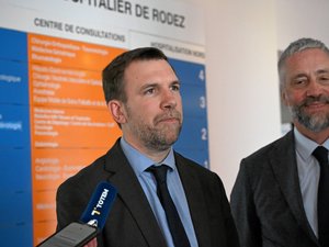 Institut de cardiologie, futur hôpital commun, praticiens : François Mengin-Lecreulx, le nouveau directeur de l'ARS Occitanie, est venu suivre les dossiers aveyronnais