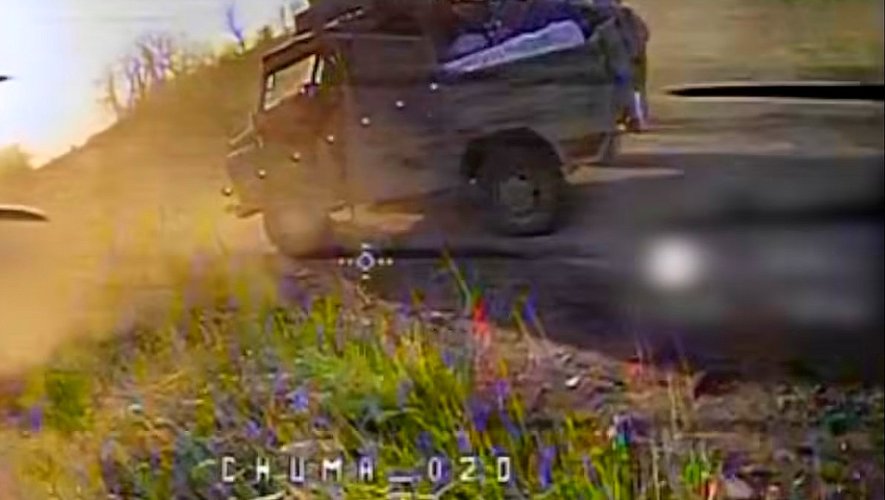VIDEO. War in Ukraine: between music video and video game, the explosive images of drone strikes against the Russian army