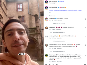 VIDÉO. Lors de son passage en Aveyron pour son spectacle, l'humoriste Thomas Marty découvre Rodez et fait le buzz sur les réseaux sociaux