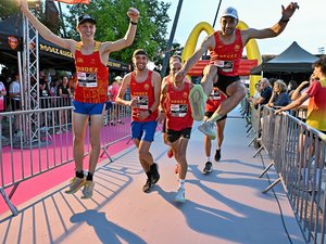 RÉCIT. "Notre force, c'est la densité" : sur l'ekiden 2026 de Rodez, le Stade Rodez athlétisme conserve ses habitudes en signant une quatrième victoire consécutive en 2h13'45''