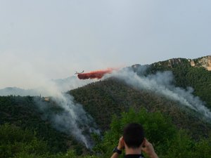 La saison des feux de forêt démarre tôt en Aveyron, l'incendie de Nant, qui poursuivait ce lundi soir sa progression, a déjà dévoré 35 hectares de végétation