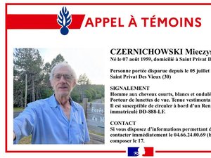 "Il n'a pas donné de nouvelles à sa famille depuis plusieurs jours" : on recherche Myeczyslaw, un sexagénaire disparu dans le Gard au volant de sa voiture