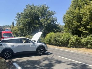 Collision entre une voiture et un véhicule utilitaire à Decazeville, deux blessés légers