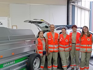 Incendies en Gironde et dans les Landes : lits picots, duvets, kits d'hygiène... Des bénévoles de la Croix-Rouge de l'Aveyron sur place pour aider les secours et les sinistrés