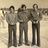 De gauche à droite : Christian Lafon, René Sénézergues et Jean-Claude Catusse aux championnats de France triplettes en 1972.