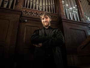 Un duo de musiciens pour faire chanter l'orgue de l'église Saint-Amans de Rodez