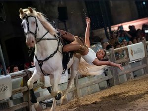 "Dès l'âge de 2 ans je montais à cheval" : l'Aveyronnaise Sauviana Falguières, à peine 16 ans et déjà un espoir de la voltige équestre