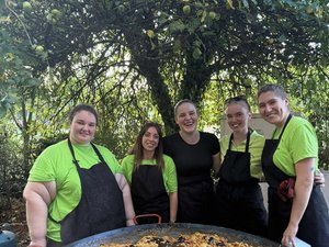 Une paella qui régalé les papillesdes villageois et des visiteurs.