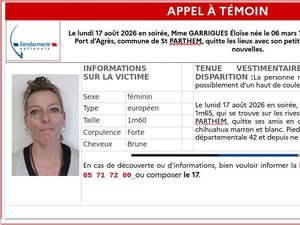 Elle part pieds nus et avec son chien d'une soirée entre amis : introuvable depuis le 17 août, une quadragénaire activement recherchée