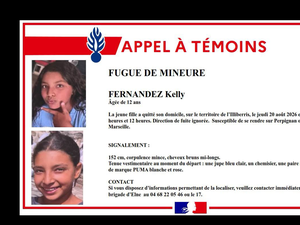 Disparition inquiétante : Kelly, 12 ans, n'a plus donné signe de vie depuis le 20 août, un appel à témoins a été lancé par les gendarmes