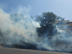 Un incendie se déclare dans l'Aveyron, une exploitation agricole menacée, trente sapeurs-pompiers mobilisés
