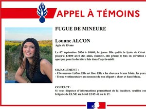 Elle quitte le lycée, puis ses amis et part en fugue : on recherche Louane, 15 ans, disparue à Perpignan