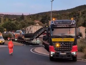 VIDÉO. Convoi exceptionnel : la traversée de plusieurs jours en Aveyron d'un énorme transformateur électrique de 137 tonnes
